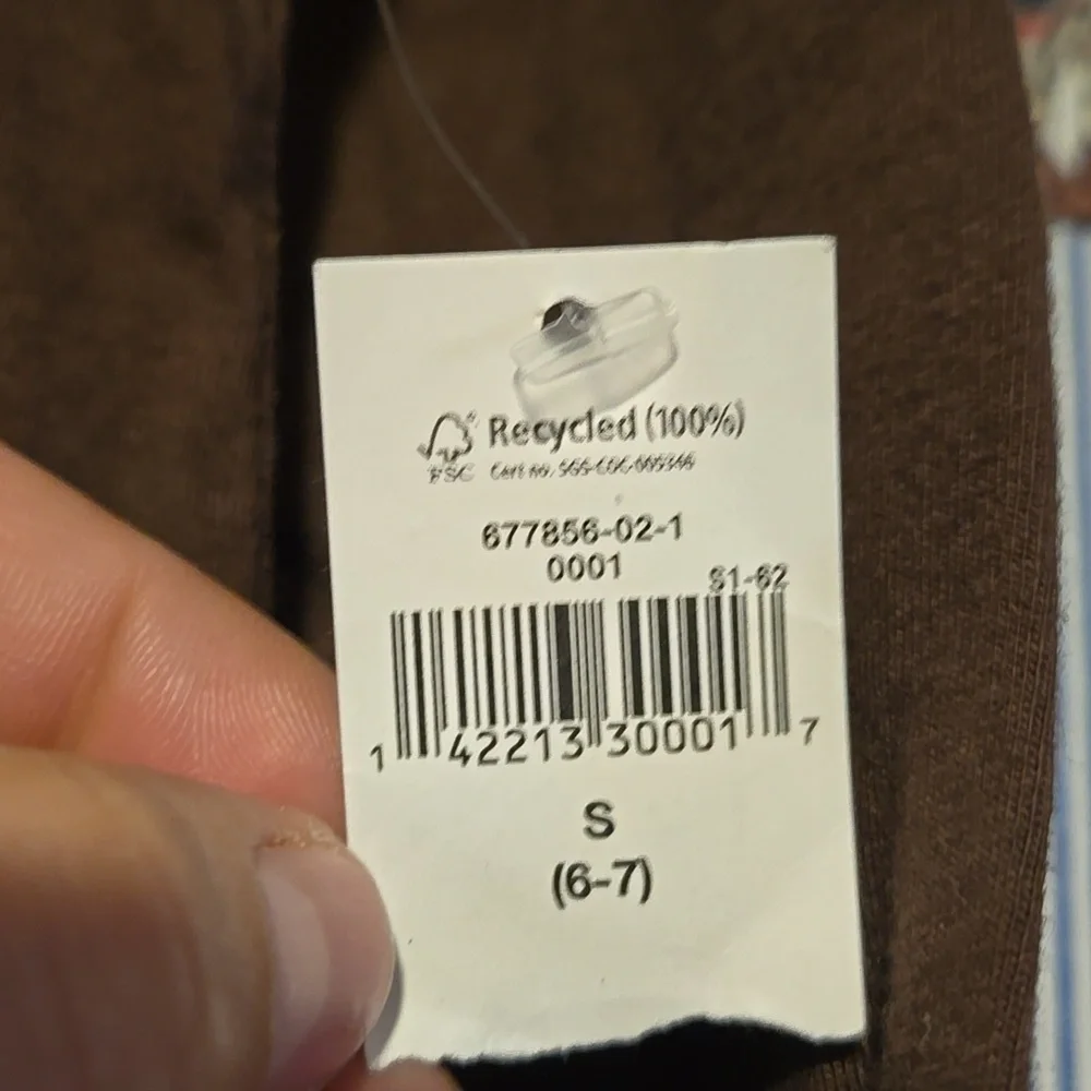 GAP Kids Girls Pink Brown Dot Long Sleeve Shirt Small 6/7 New
